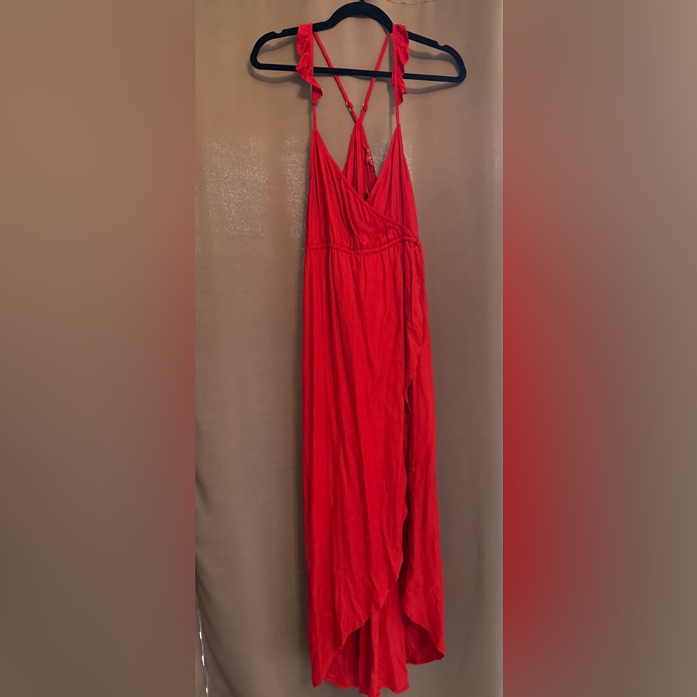 Guess Vibrant Red Maxi Dress